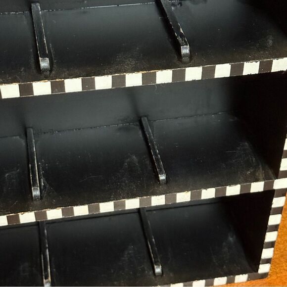 Vintage Rare Mary Engelbreit Wood Black Store Display Shelf For ABC Letters - Picture 5 of 16